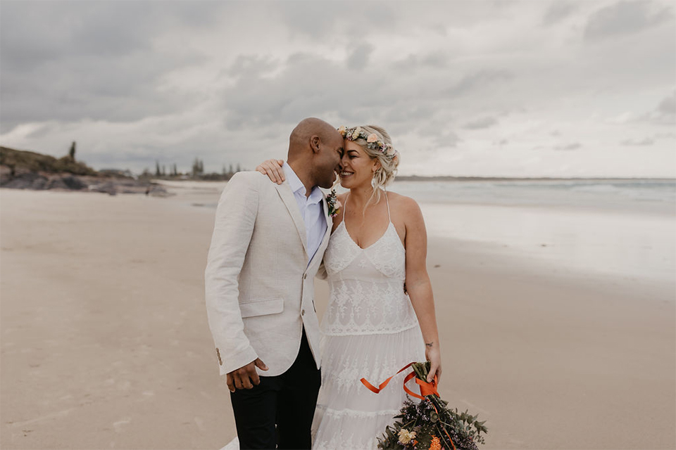 Cabarita Beach Wedding - Alesha & Diniz - Tweed Coast Elopement 